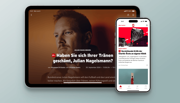 Tablet und Mobil-Ansicht der Website stern.de