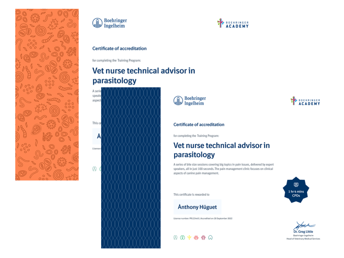 Illustration of the Animal Health Certificates