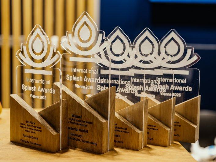 Splash Awards Trophäen