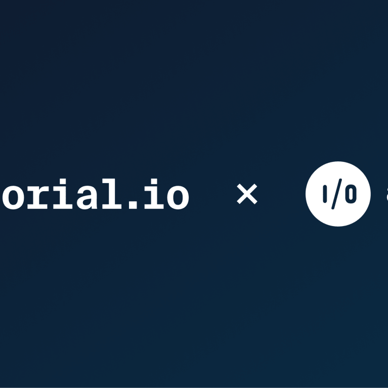 Logos of Factorial and Amazee.io on a blue background.