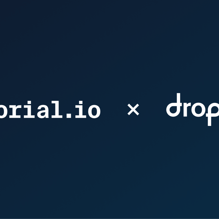 Logos von Factorial und Dropsolid AI als Partner auf einem dunkelblauen Hintergrund.