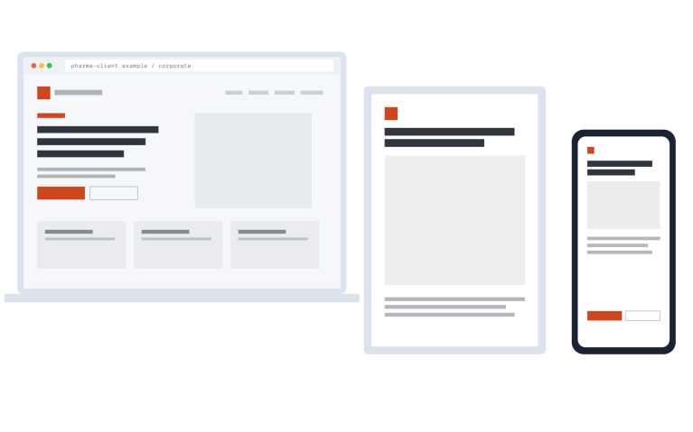 Responsive Drupal architecture for 500+ global pharma websites on desktop, tablet and smartphone