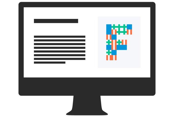 Ein Computerbildschirm mit einem bunten Factorial-Logo.
