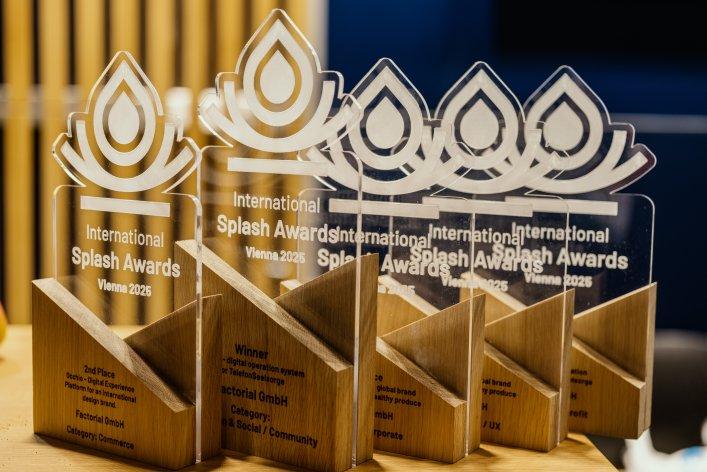 Splash Awards Trophäen