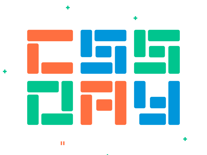 Image showing the CSS Day logo in the Factorial colours