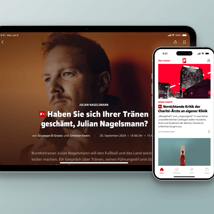 Tablet und Mobil-Ansicht der Website stern.de