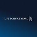 Logo des Life Science Nord auf blauem Hintergrund